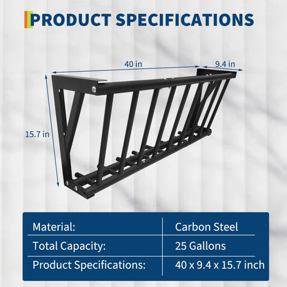 Wall Mount Hay Feeder Rack, Heavy Duty Carbon Steel Hay Holder