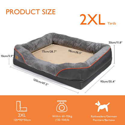 Large Dog waterproof Bed Comfortable Anti Allergy Washable