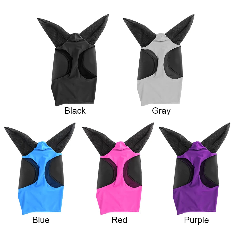 Anti Fly Stretchy Knitted Mesh Mask Ear Protection