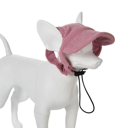 Cute Hat for Cats Dogs Adjustable  Baseball Cap With Ear Hole