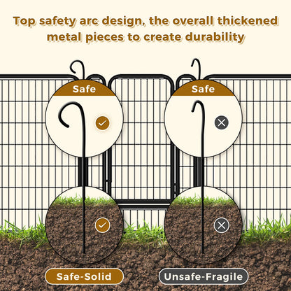 Dog Playpen with Door, Outdoor/Indoor Foldable Metal Fence