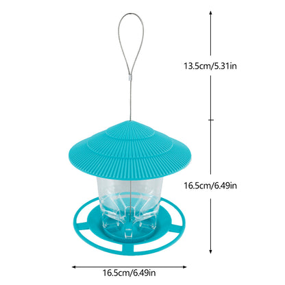 Bird Feeder Automatic Foot Feeding Hanging Dispenser