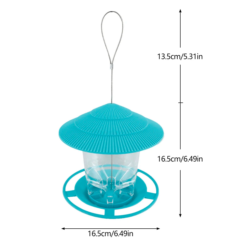 Bird Feeder Automatic Foot Feeding Hanging Dispenser