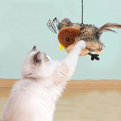 Flapping Bird Cat Toy USB Rechargeable Touch Activated