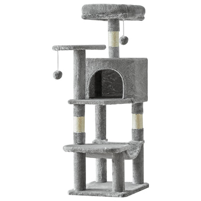 44In Cat Tree Multi-Cat Climbing Tower Scratching Posts