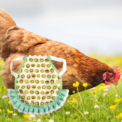 1pcs Farm Hen Feather Retainer Chicken Saddle Strap Apron Double Back Protector