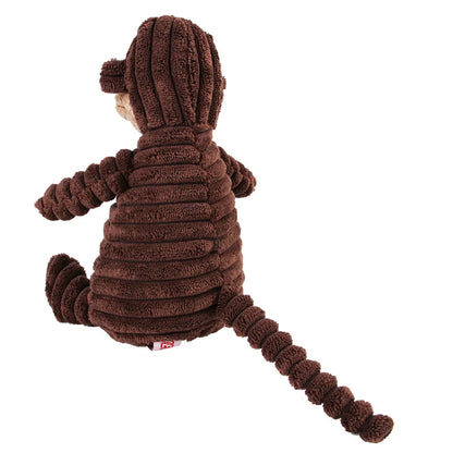 Dog Molar Toy Vent Training Corduroy Monkey Pig Voice Tooth Cleaning