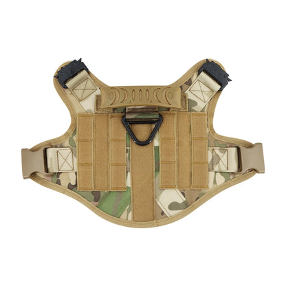 Multicam tactical vest on a white background