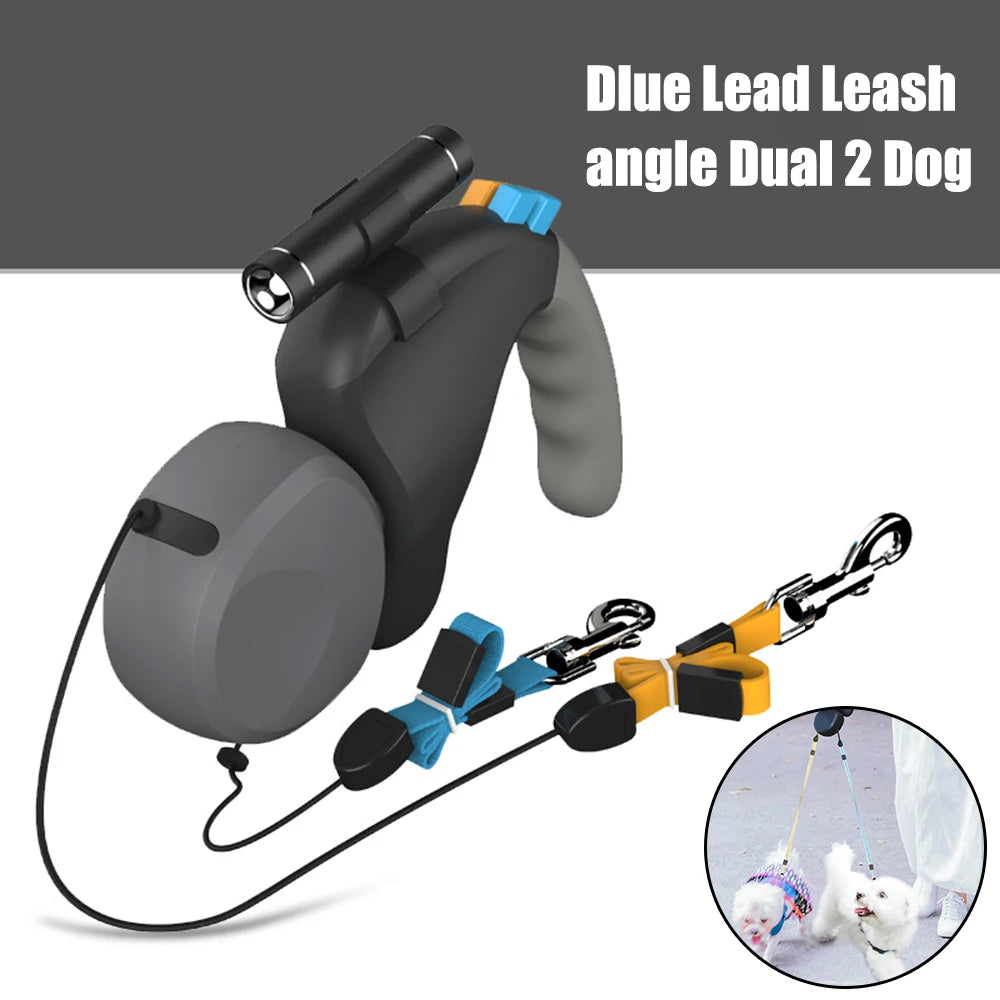 Walk 2 Dogs Retractable Leash