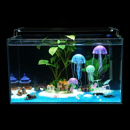 Artificial Swim Glow Jellyfish for Fish Tank Aquarium Underwater Decoration