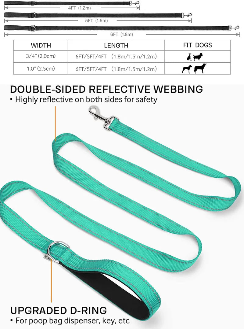 Cats Dogs Harness  Lead Strap Night Reflection Towing Rope 1.2/1.5/1.8m