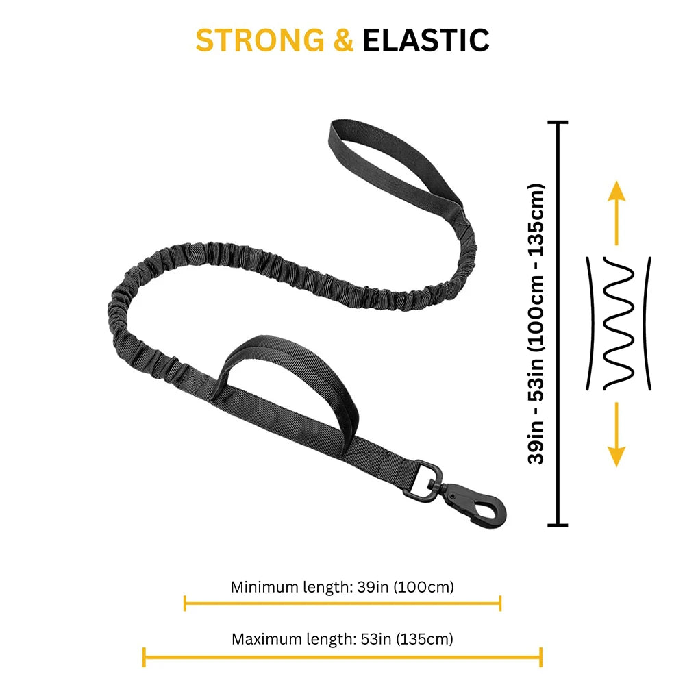 Military Dog Leashes Adjustable Quick Release With 2  Handles