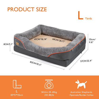 Large Dog waterproof Bed Comfortable Anti Allergy Washable