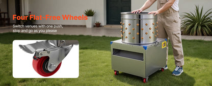 Chicken Plucker Machine 19.7/22.5 in Drum