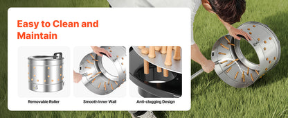 Chicken Plucker Machine 15.7in/19.7in/25.6in Drum