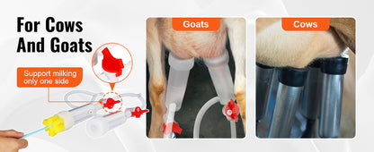 Milking Machine Stainless Steel Automatic Pulsation Cup Tubes